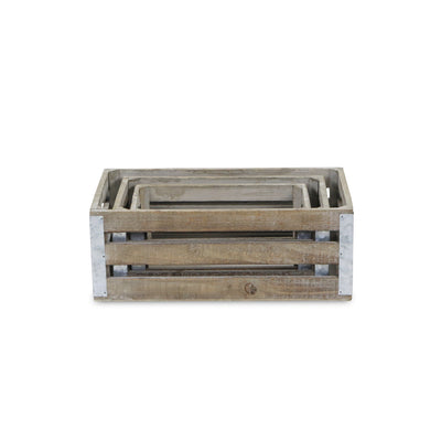 5632-3 - Samil Slatted Wooden Crates