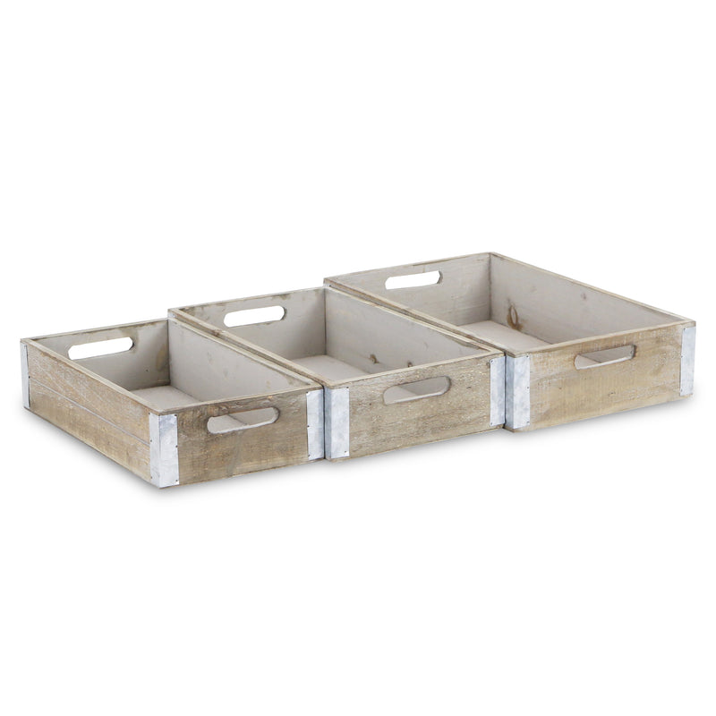 5633-3 - Samil Rect. Wooden Crates