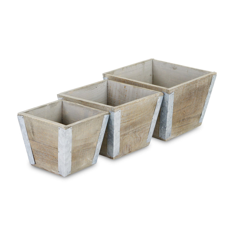 5635-3 - Samil Tapered Square Planters
