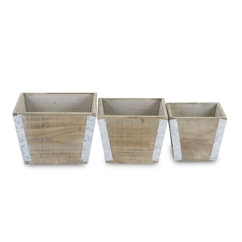5635-3 - Samil Tapered Square Planters