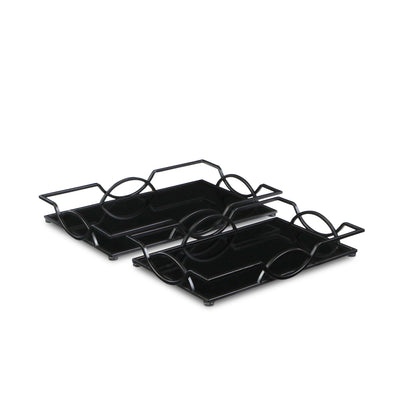 5639-2 - Gelven Black Mirror Trays