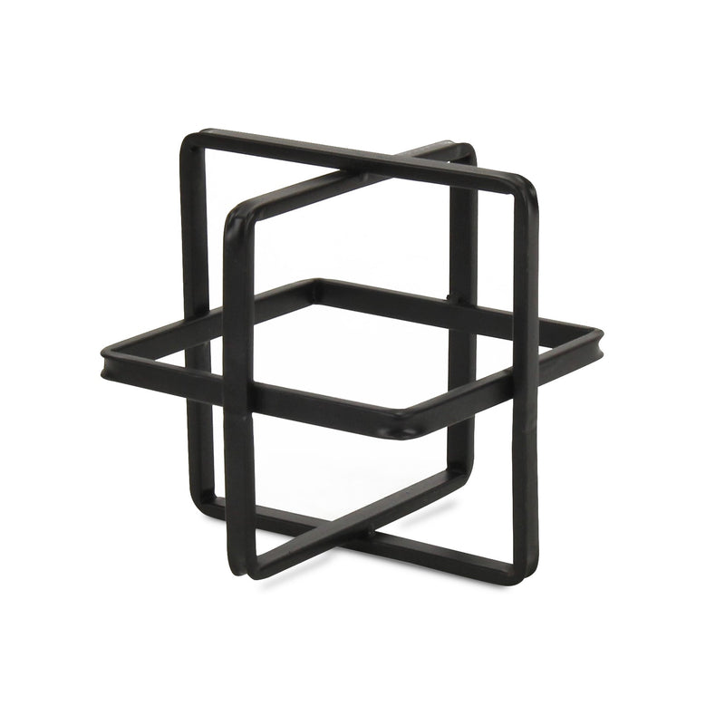 5699L-BK - Alle Black Decor Cube