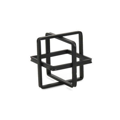 5699S-BK - Alle Black Decor Cube