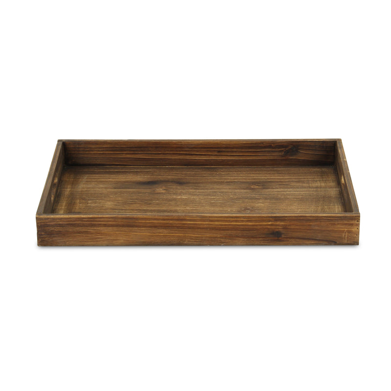 5710DBR - Ena Brown Wood Tray