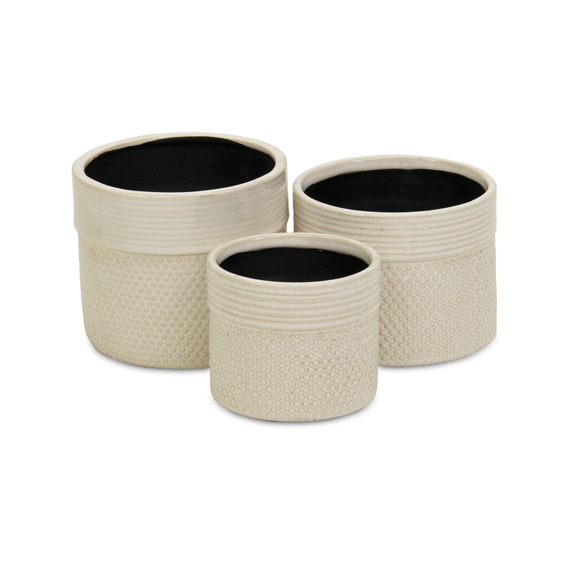 5742<p>Osanna Off-white Ceramic Pot</p>