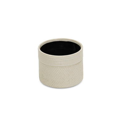5742<p>Osanna Off-white Ceramic Pot</p>