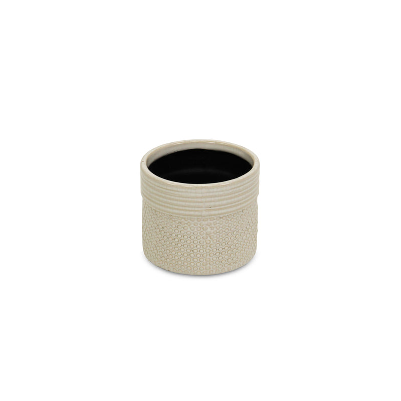 5742<p>Osanna Off-white Ceramic Pot</p>