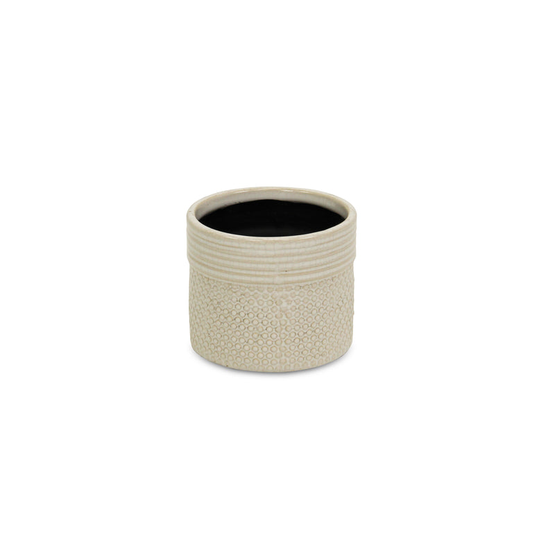 5742<p>Osanna Off-white Ceramic Pot</p>