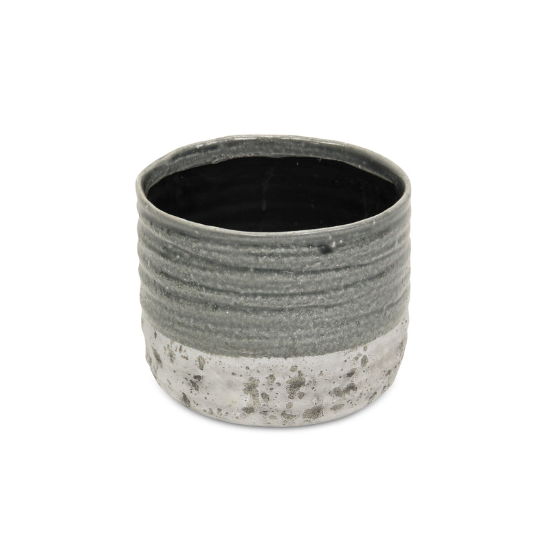 5744 - Medea Two-toned Ceramic Pot