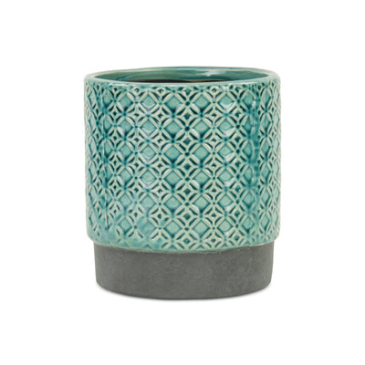 5780BL<p>Zajedani Turquoise Lattice Pot</p>
