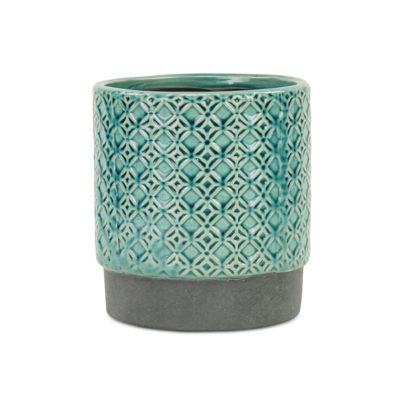 5780BL<p>Zajedani Turquoise Lattice Pot</p>