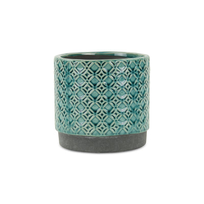 5780BL<p>Zajedani Turquoise Lattice Pot</p>