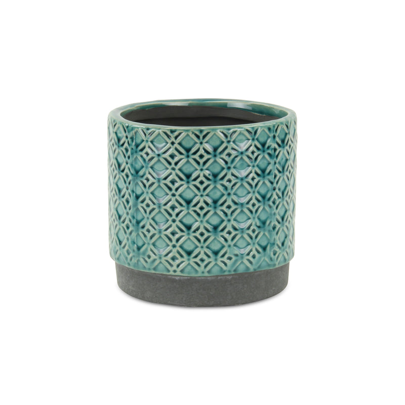 5780BL<p>Zajedani Turquoise Lattice Pot</p>