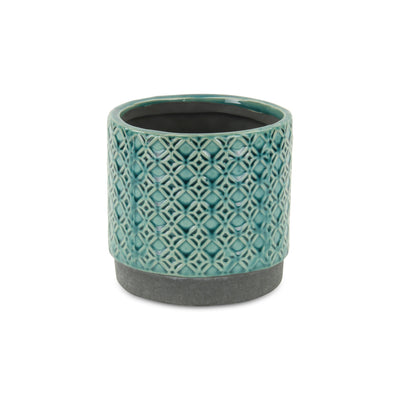 5780BL<p>Zajedani Turquoise Lattice Pot</p>