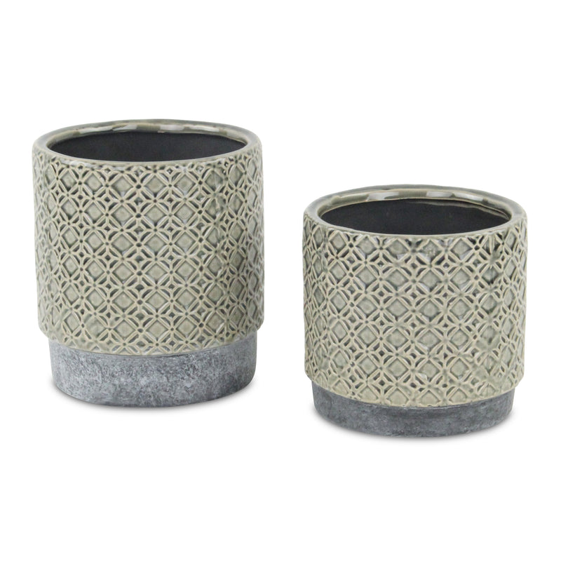 5780GR<p>Zajedani Gray Lattice Pot</p>