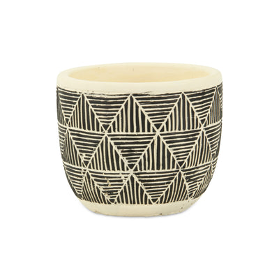 5786 - Sankabe Banded Ceramic Pot