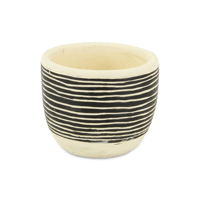 5788 - Sankabe Striped Ceramic Pot