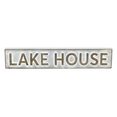 5792 - Roven Galvanized Lake House Sign