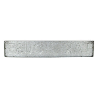 5792 - Roven Galvanized Lake House Sign