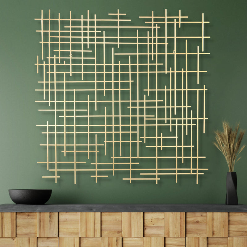 5802GD - Iquara Gold Square Art