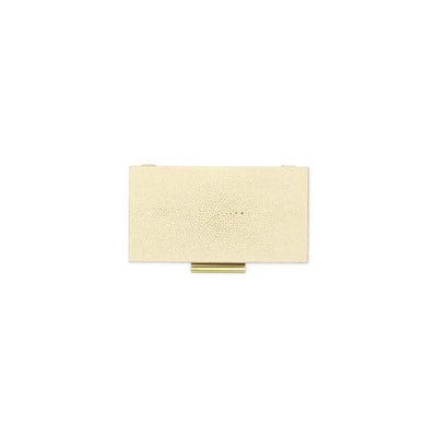 5824-2WTGD - Lusan WhiteGold Shagreen Boxes