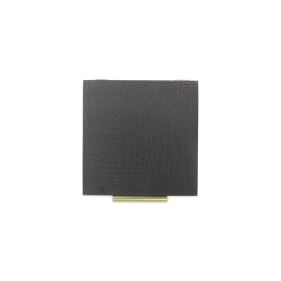 5825-2BKC - Lusan Black Croco Rect Boxes