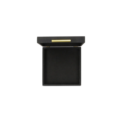 5825-2BK - Lusan Square Shagreen Boxes - Black