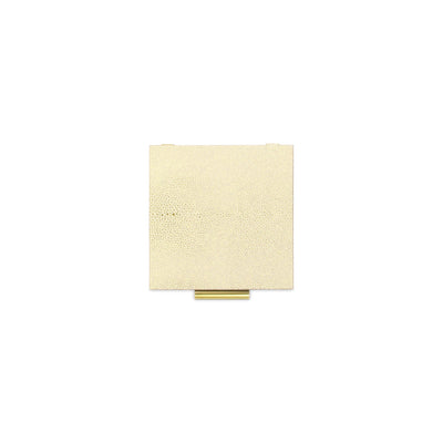 5825-2WTGD - Lusan WhiteGold Shagreen Rect Boxes