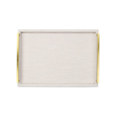 5826-2WTL - Lusan Dark White Linen Tray