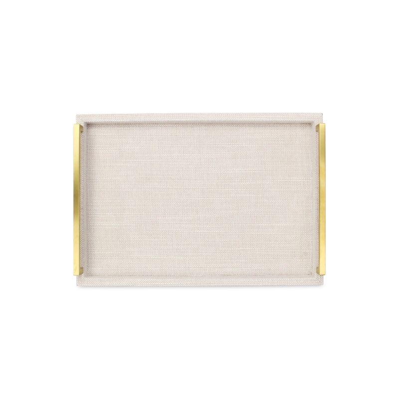 5826-2WTL - Lusan Dark White Linen Tray