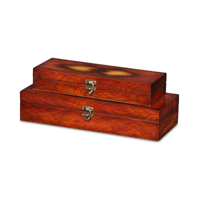 FP-2457A-2 - Vittoria Burlwood Veneer Long Boxes