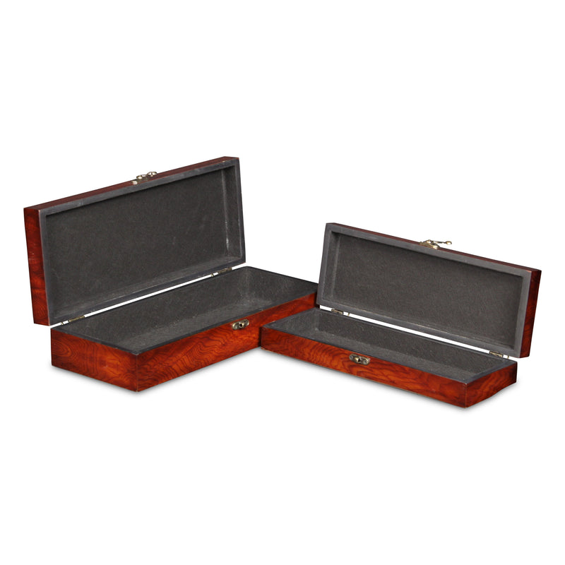 FP-2457A-2 - Vittoria Burlwood Veneer Long Boxes