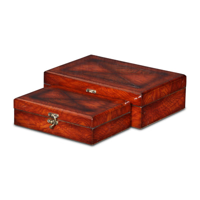 FP-2457B-2 - Vittoria Burlwood Veneer Boxes