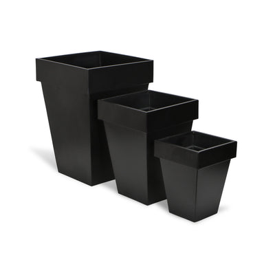 FP-3104-3BK - Giusto Black Planters