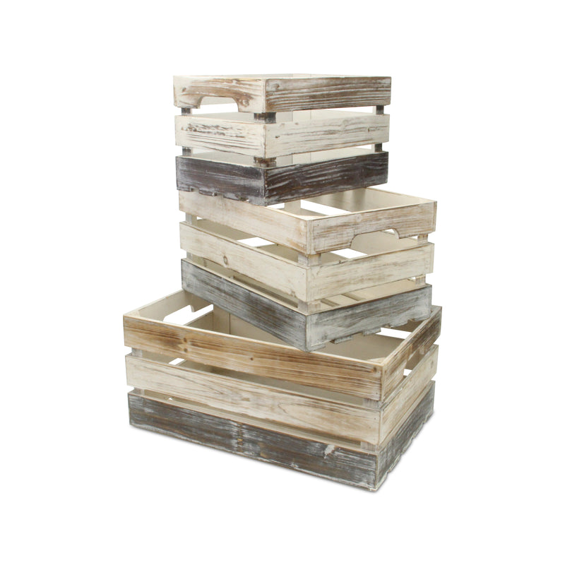 FP-3245-3A - Feliciana Slatted Crates