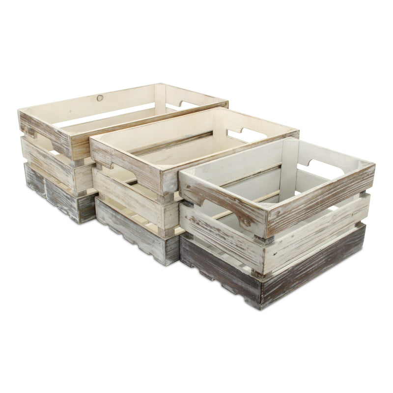 FP-3245-3A - Feliciana Slatted Crates