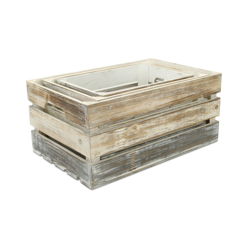 FP-3245-3A - Feliciana Slatted Crates