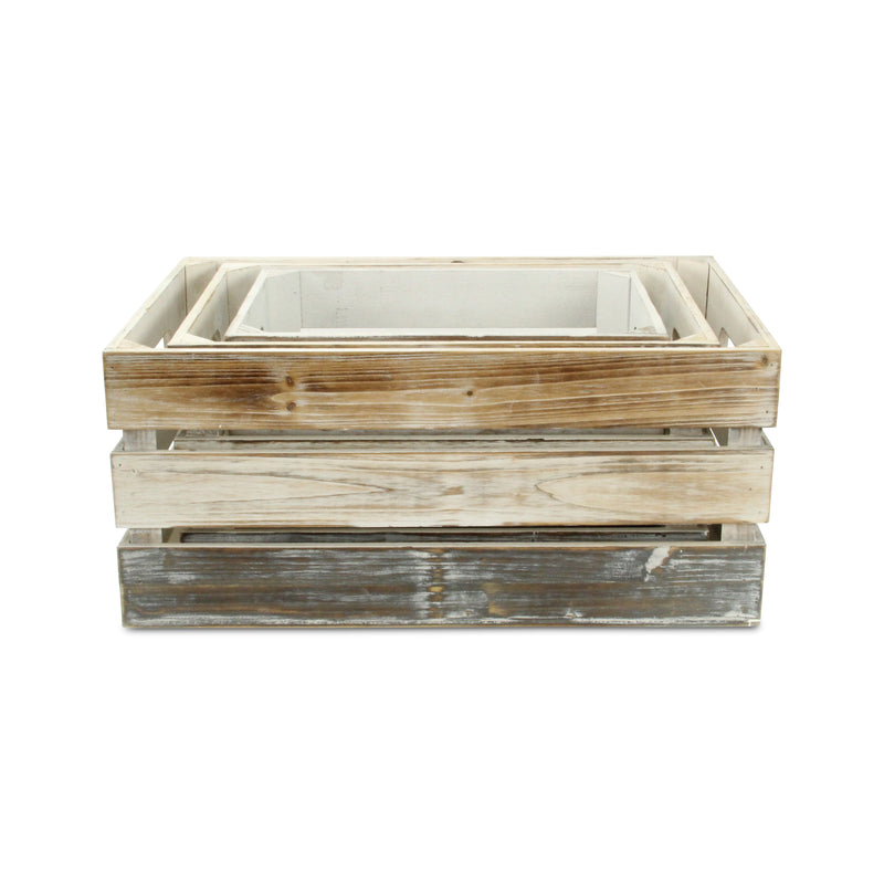 FP-3245-3A - Feliciana Slatted Crates