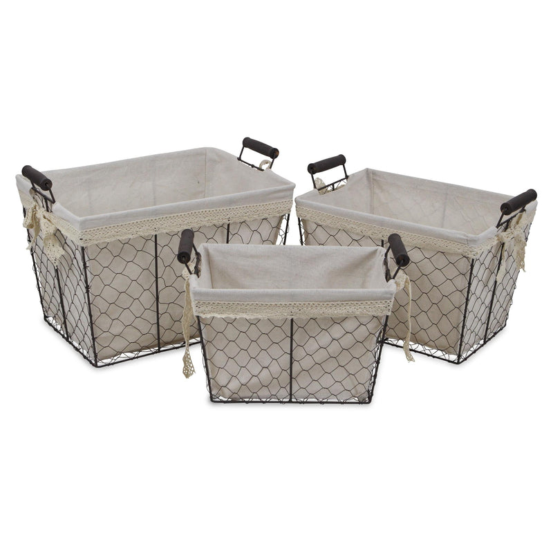 FP-3367-3 - Marcella Rectangular Wire Baskets