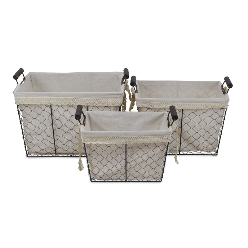 FP-3367-3 - Marcella Rectangular Wire Baskets