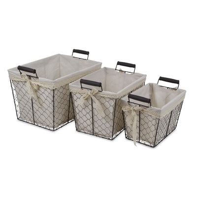 FP-3367-3 - Marcella Rectangular Wire Baskets