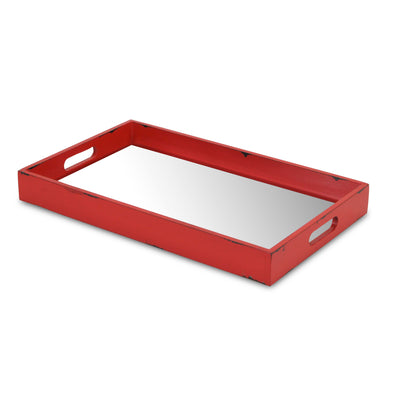 FP-3843R - Autrey Mirrored Red Tray