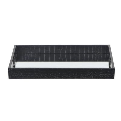 FP-3844BK - Slade Black Faux Snakeskin Tray