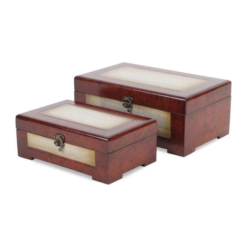 FP-3849-2 - Pencroft Marble Veneer Boxes