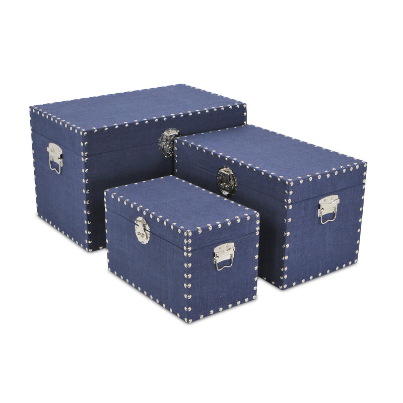 FP-3855-3NB - Isra Blue Linen Trunks