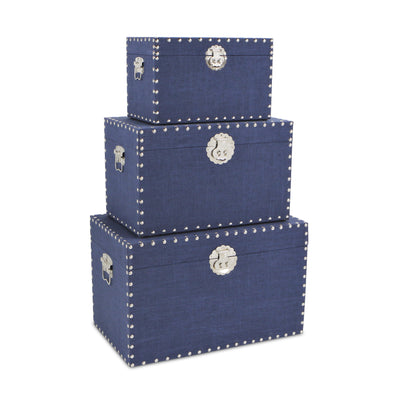 FP-3855-3NB - Isra Blue Linen Trunks