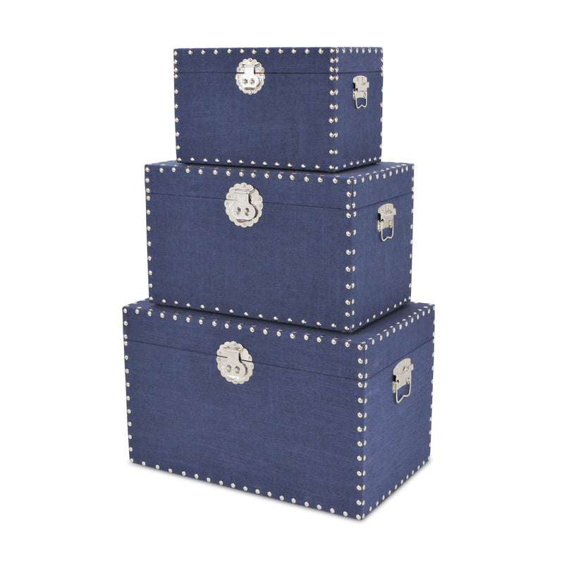 FP-3855-3NB - Isra Blue Linen Trunks
