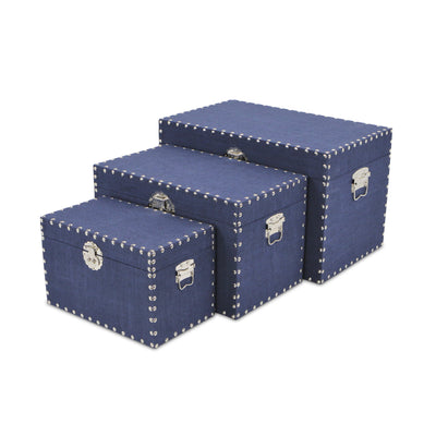FP-3855-3NB - Isra Blue Linen Trunks