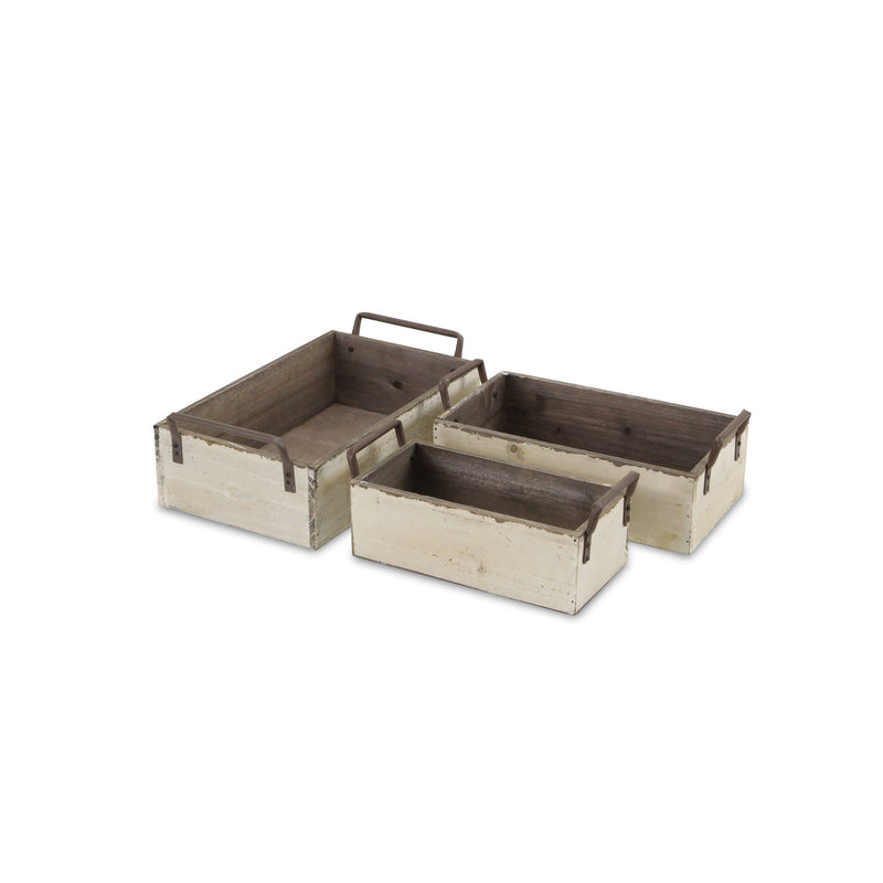 FP-3872-3W - Weston Rustic White Crates