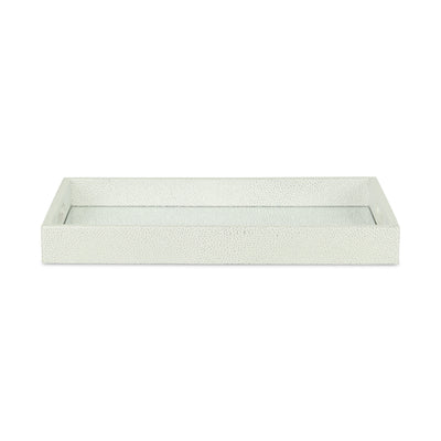 FP-3986WTSV - Labai White Silver Shagreen Tray
